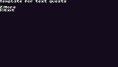 TEXT QUESTS TEMPLATE