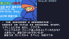 THE SORCERER'S APPRENTICE