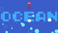 TRANSPARENT OCEAN TEXT