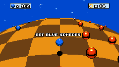 GRAB THE BLUE SPHERES!