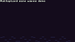 MULTIPLIED SINE WAVES DEMO