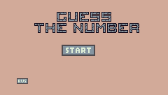 GUESS THE NUMBER