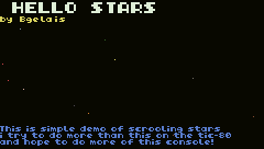 TEXT AND STAR DEMO